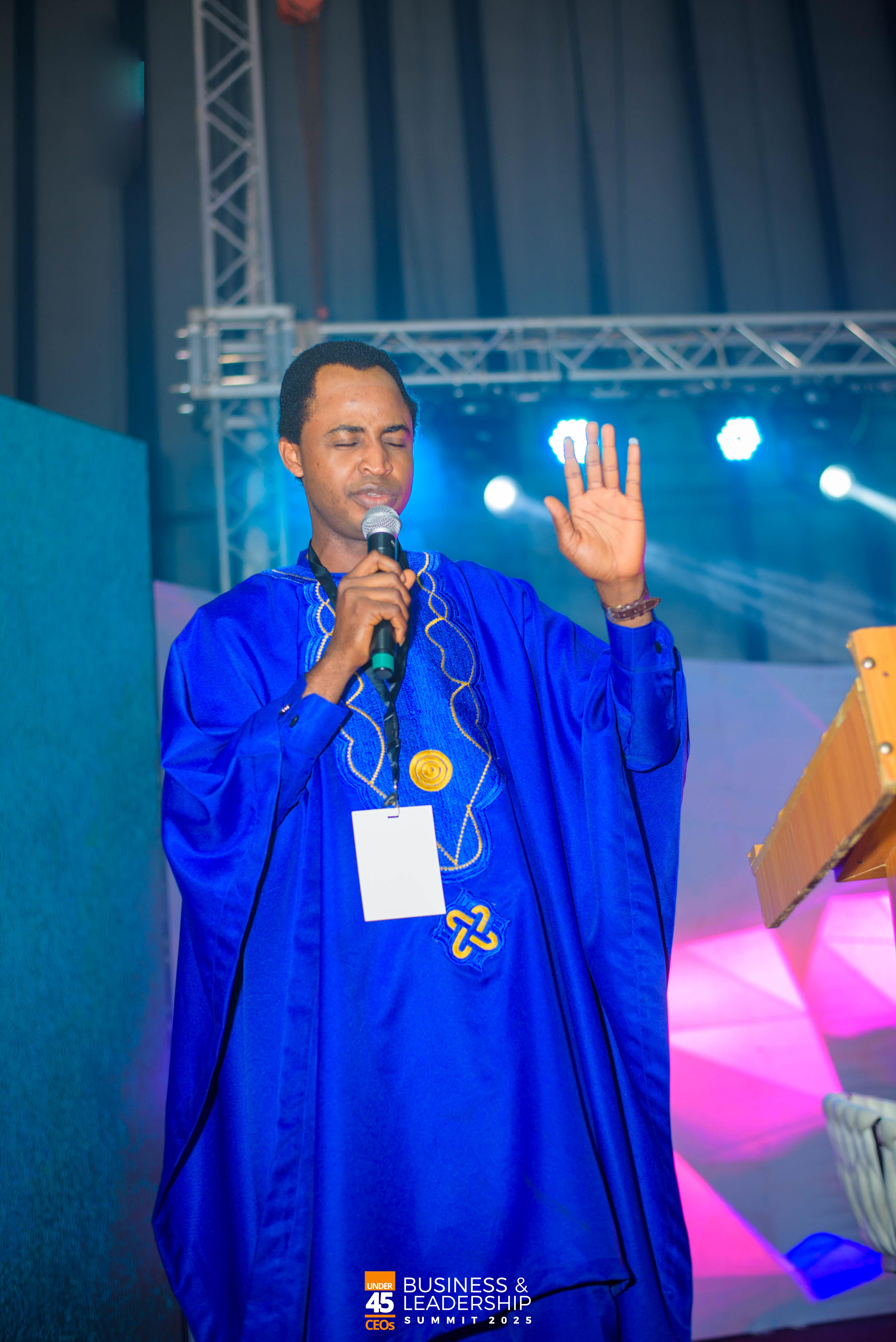 Prayer session at the summit