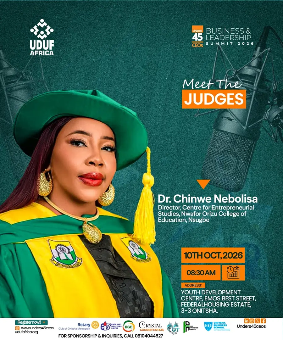 Nebolisa — pitching competition judge flyer